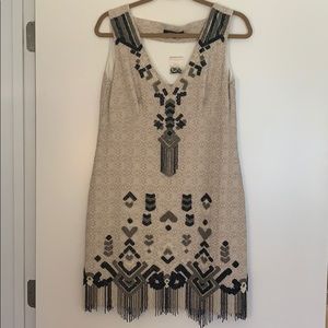 Nanette Lepore, ladies beaded dress. Sz 10